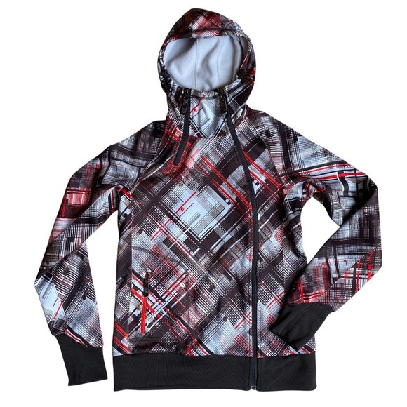 The North Face TNF Apex Asymmetric Full Zip Hoodie Jacket Bold Gorpcore Hiking-M - Picture 1 of 16